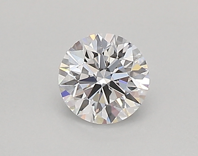 Actual 0.26 carat D Round lab-grown diamond