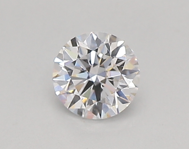 Actual 0.26 carat D Round lab-grown diamond