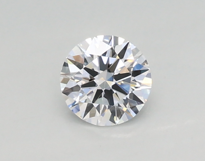 Actual 0.24 carat D Round lab-grown diamond