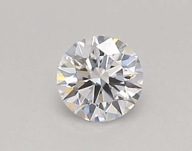 Actual 0.24 carat D Round lab-grown diamond