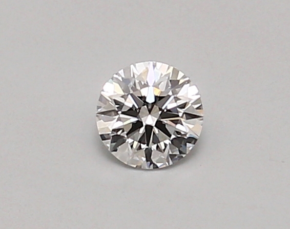 Actual 0.26 carat D Round lab-grown diamond