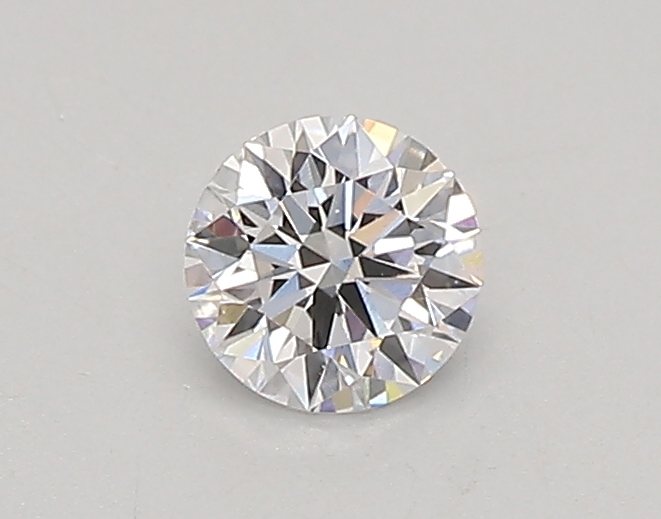 Actual 0.26 carat D Round lab-grown diamond