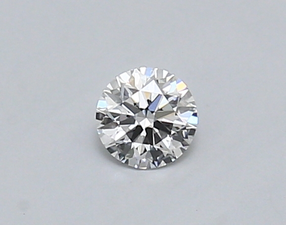 Actual 0.26 carat D Round lab-grown diamond