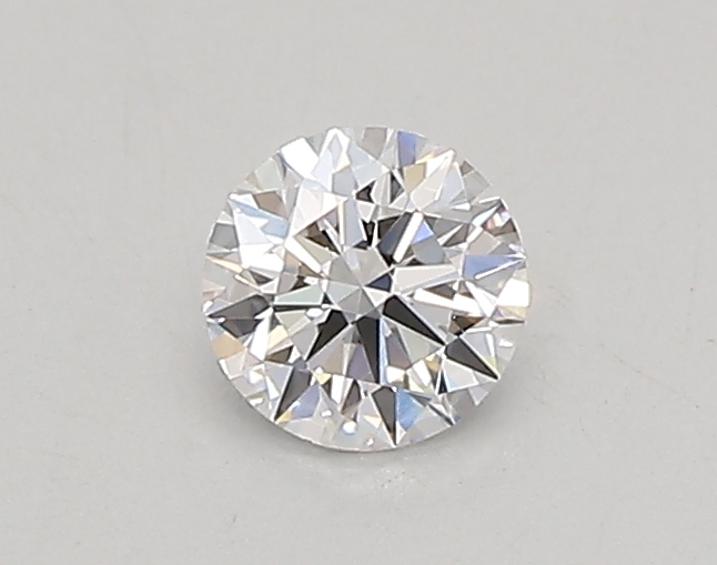 Actual 0.25 carat D Round lab-grown diamond