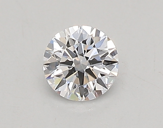 Actual 0.26 carat D Round lab-grown diamond