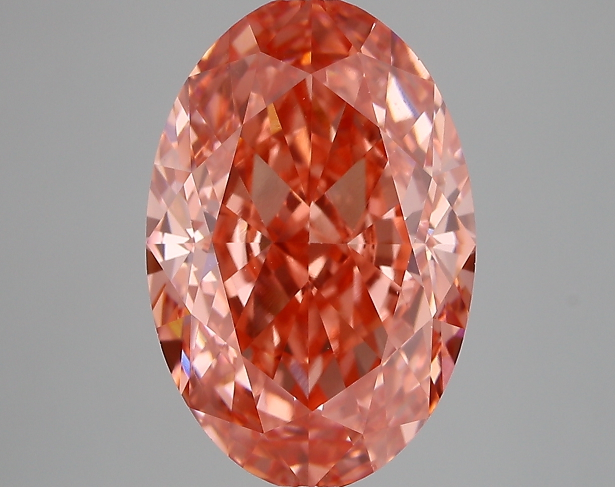6.33 ct. oval Lab Grown Diamond front image