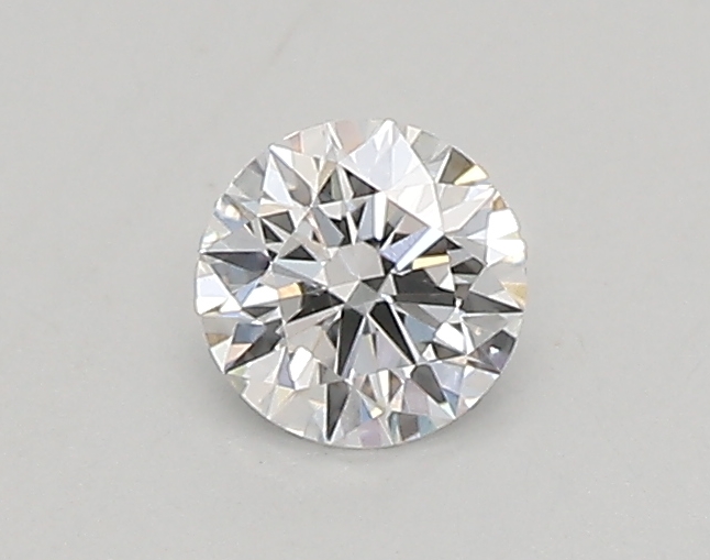 Actual 0.26 carat D Round lab-grown diamond
