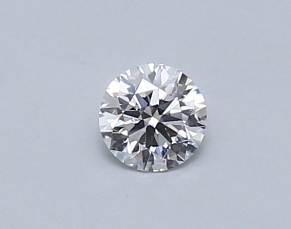 Actual 0.26 carat D Round lab-grown diamond