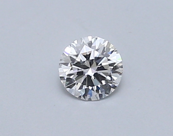 Actual 0.26 carat D Round lab-grown diamond