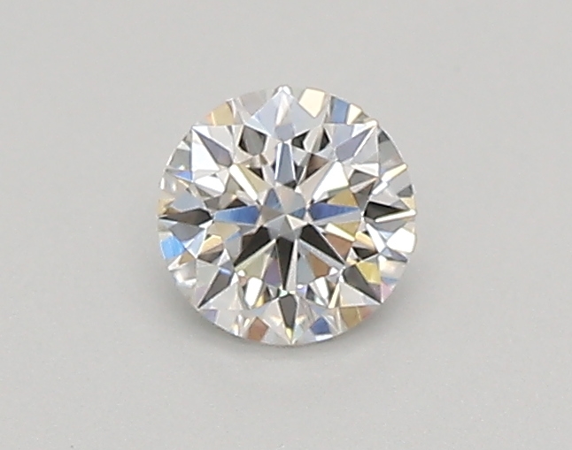 Actual 0.25 carat F Round lab-grown diamond