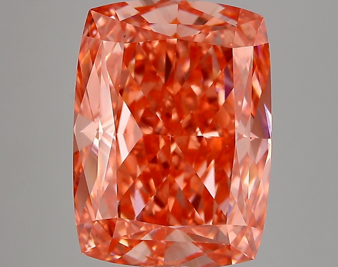 6.26 ct. cushion Lab Grown Diamond front image