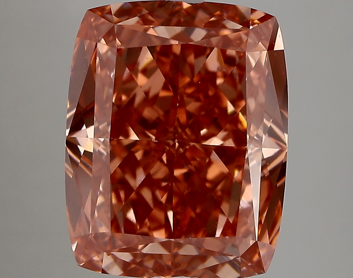 6.10 ct. cushion Lab Grown Diamond front image