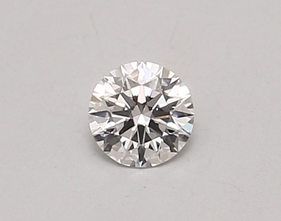 Actual 0.26 carat D Round lab-grown diamond
