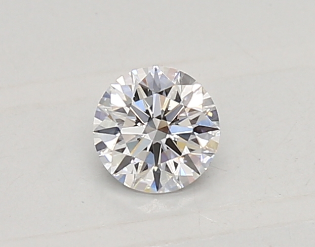 Actual 0.27 carat D Round lab-grown diamond