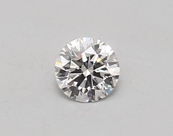 Actual 0.27 carat D Round lab-grown diamond