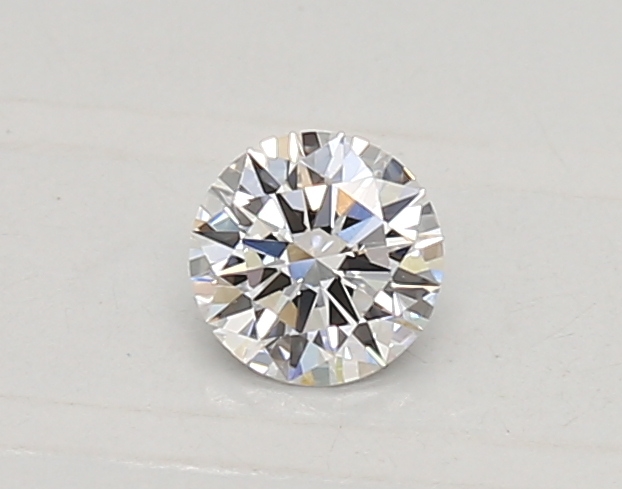 0.27 carat round lab-grown diamond
