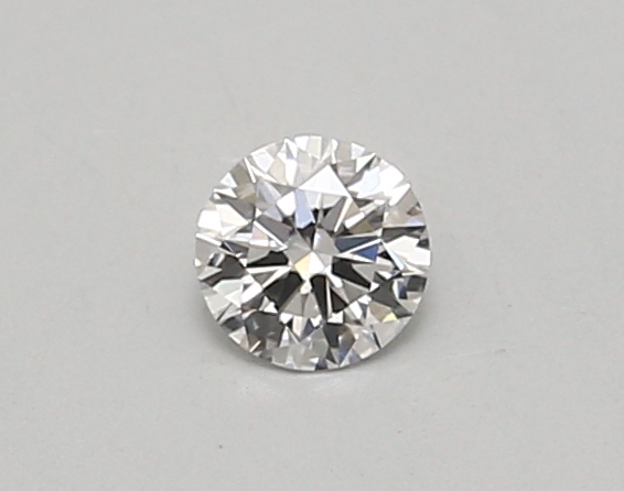 Actual 0.26 carat D Round lab-grown diamond