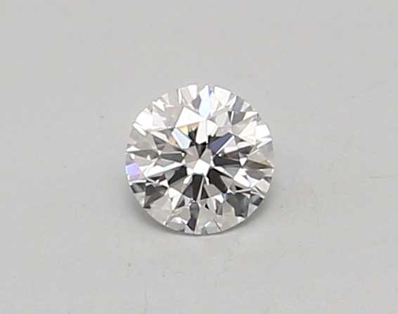 Actual 0.26 carat D Round lab-grown diamond