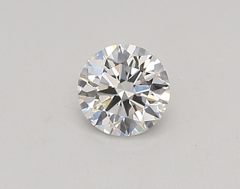 Actual 0.26 carat F Round lab-grown diamond