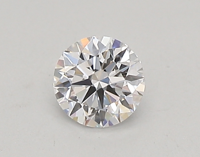 Actual 0.26 carat D Round lab-grown diamond