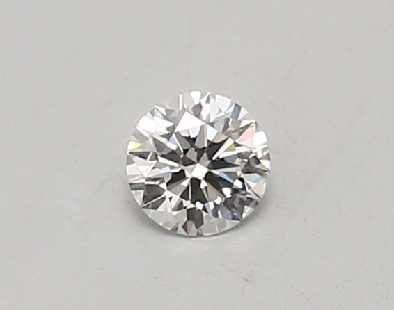 Actual 0.24 carat D Round lab-grown diamond