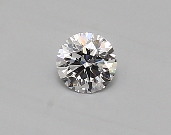 Actual 0.26 carat D Round lab-grown diamond