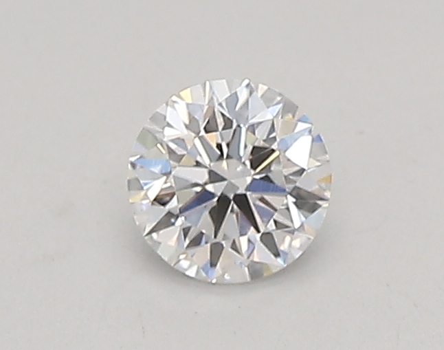 Actual 0.26 carat D Round lab-grown diamond