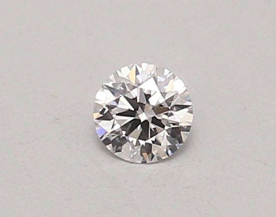 Actual 0.24 carat D Round lab-grown diamond