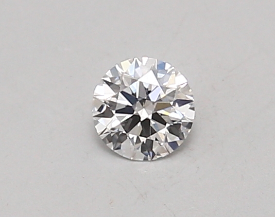 Actual 0.26 carat D Round lab-grown diamond