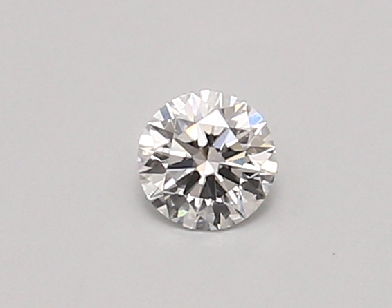Actual 0.23 carat D Round lab-grown diamond