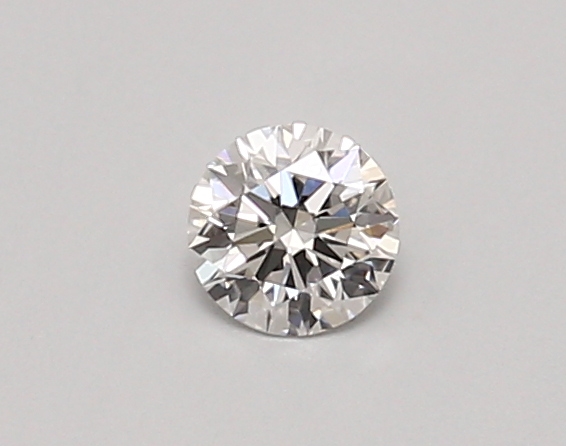 Actual 0.26 carat E Round lab-grown diamond