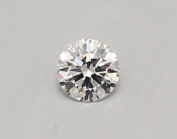 Actual 0.25 carat D Round lab-grown diamond