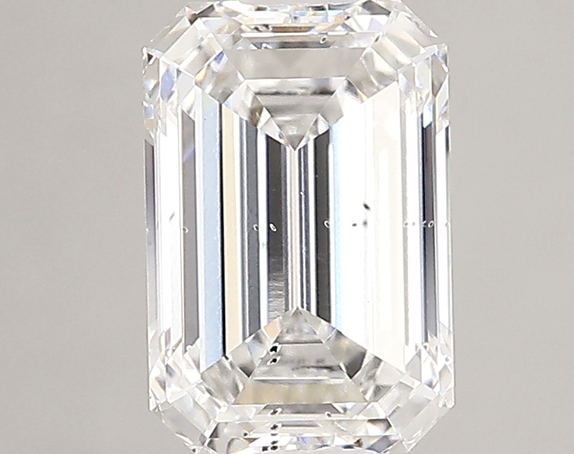 1.63 Carat F-SI1 Ideal Emerald Diamond