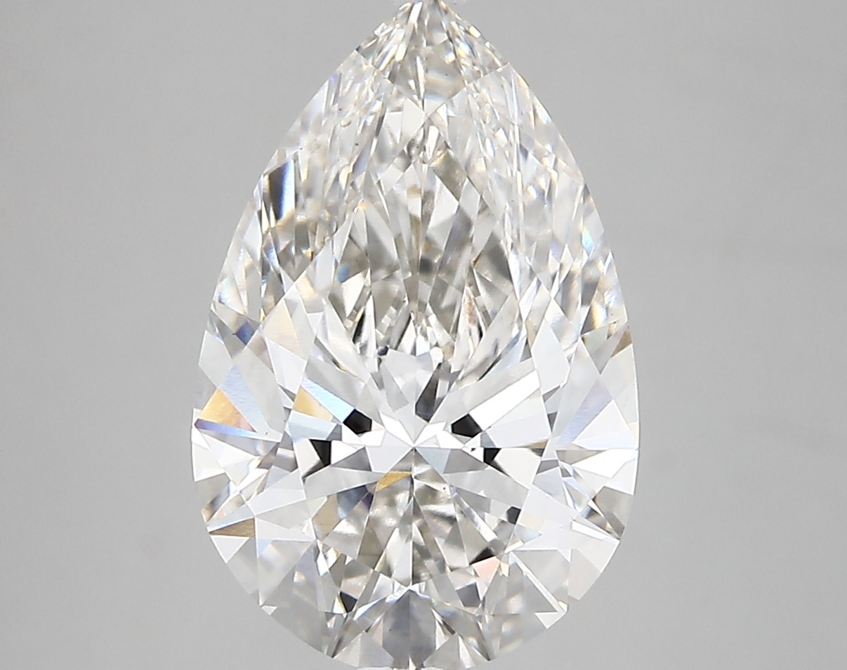 4.20 Carat H-VS1 Ideal Pear Diamond