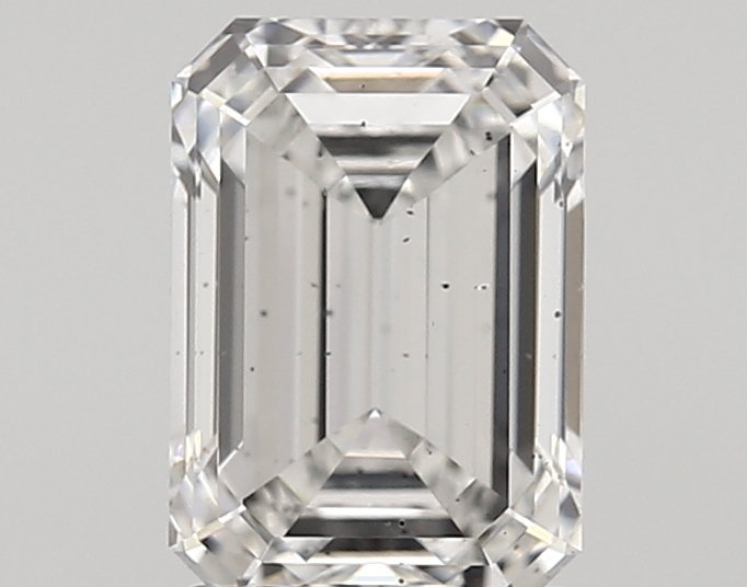1.62 Carat F-SI1 Ideal Emerald Diamond