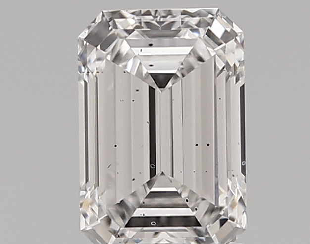 1.24 Carat F-SI1 Ideal Emerald Diamond