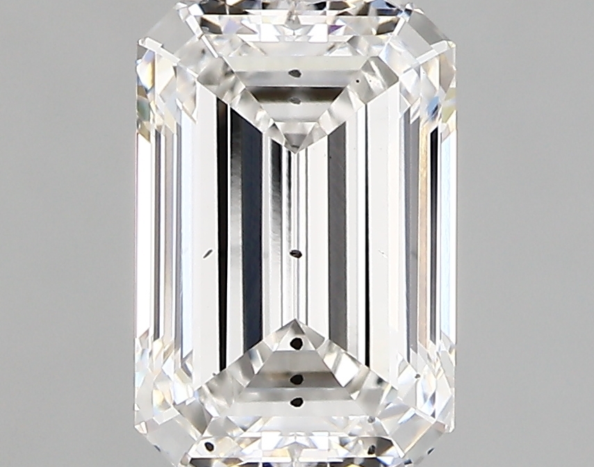 1.58 Carat F-SI1 Ideal Emerald Diamond