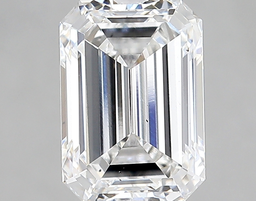 2.82 Carat F-VS2 Ideal Emerald Diamond