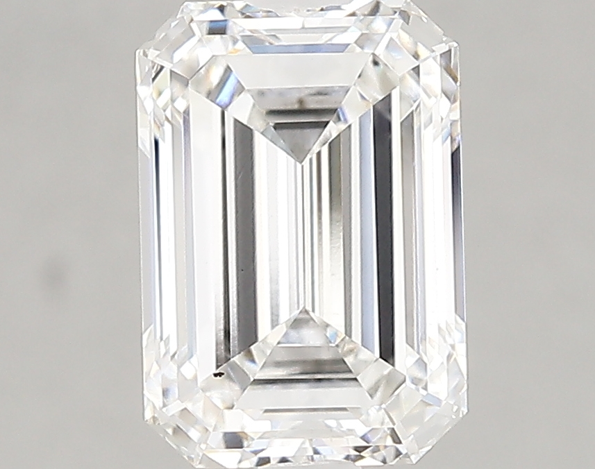 2.84 Carat F-VS2 Ideal Emerald Diamond
