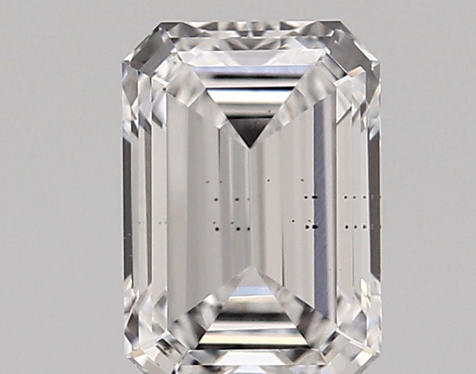 1.53 Carat E-SI1 Ideal Emerald Diamond