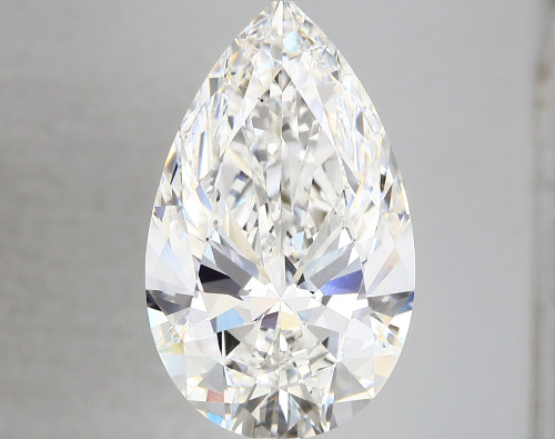 9.52 carat f VS1 EX Cut IGI pear diamond