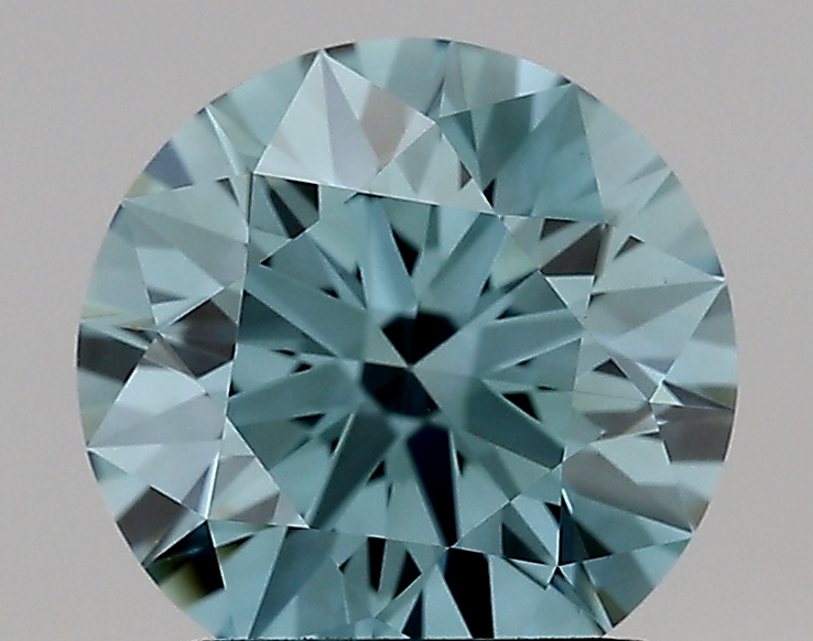 1.52ct FANCY VIVID  GREEN VVS2 Round (IGI)