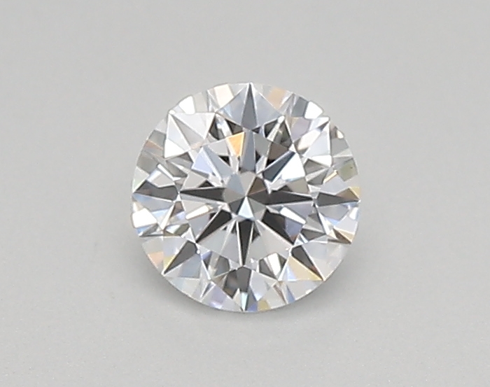 Actual 0.26 carat D Round lab-grown diamond