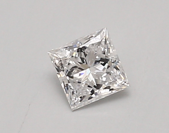 0.42 carat princess lab-grown diamond