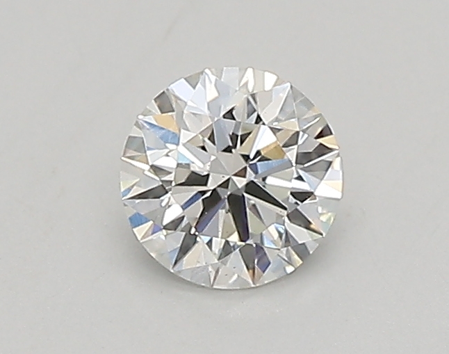 Actual 0.32 carat G Round lab-grown diamond