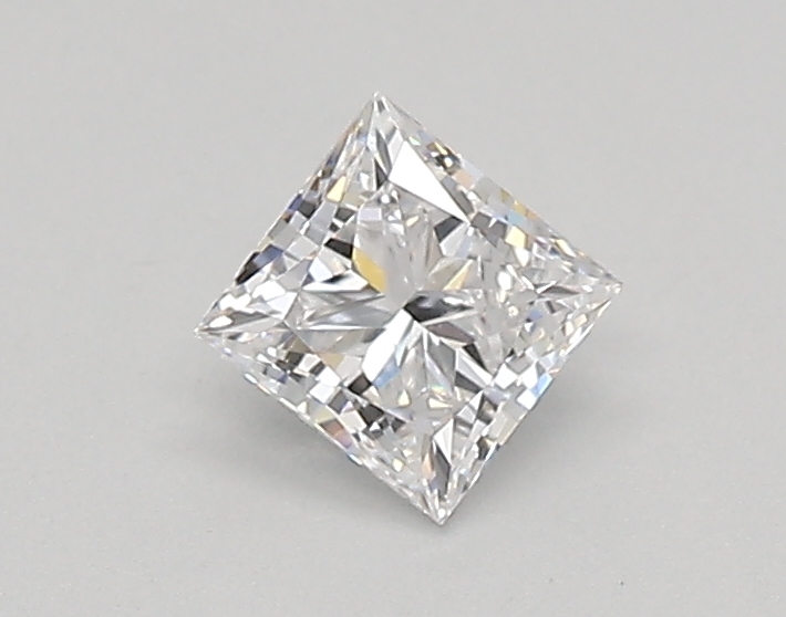 0.38 carat princess lab-grown diamond