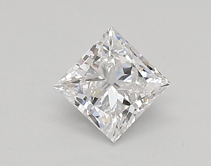0.37 carat princess lab-grown diamond