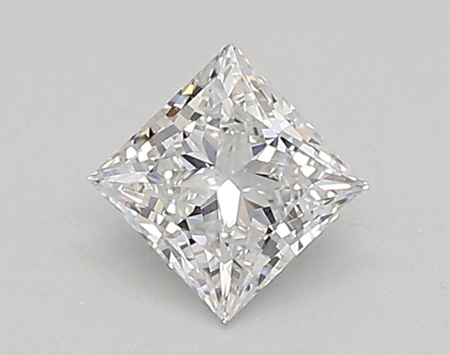 0.38 carat princess lab-grown diamond