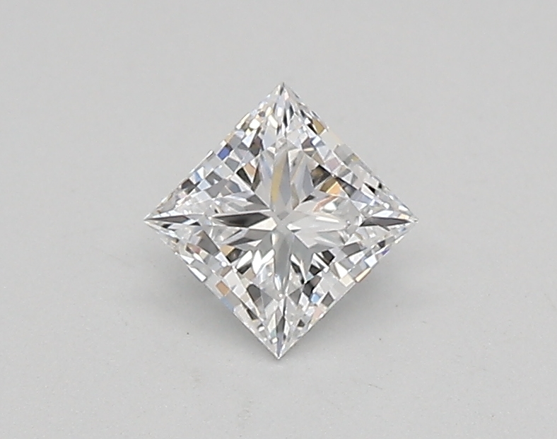0.37 carat princess lab-grown diamond