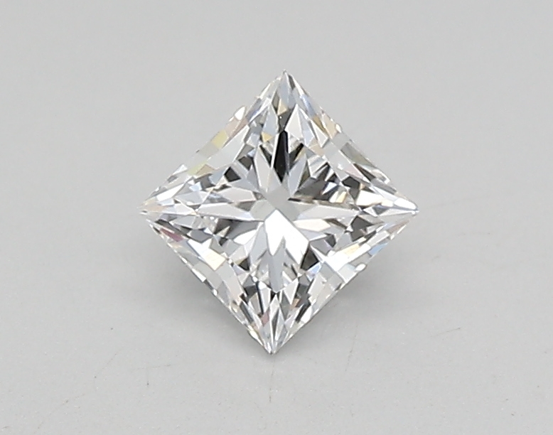 0.43 carat princess lab-grown diamond